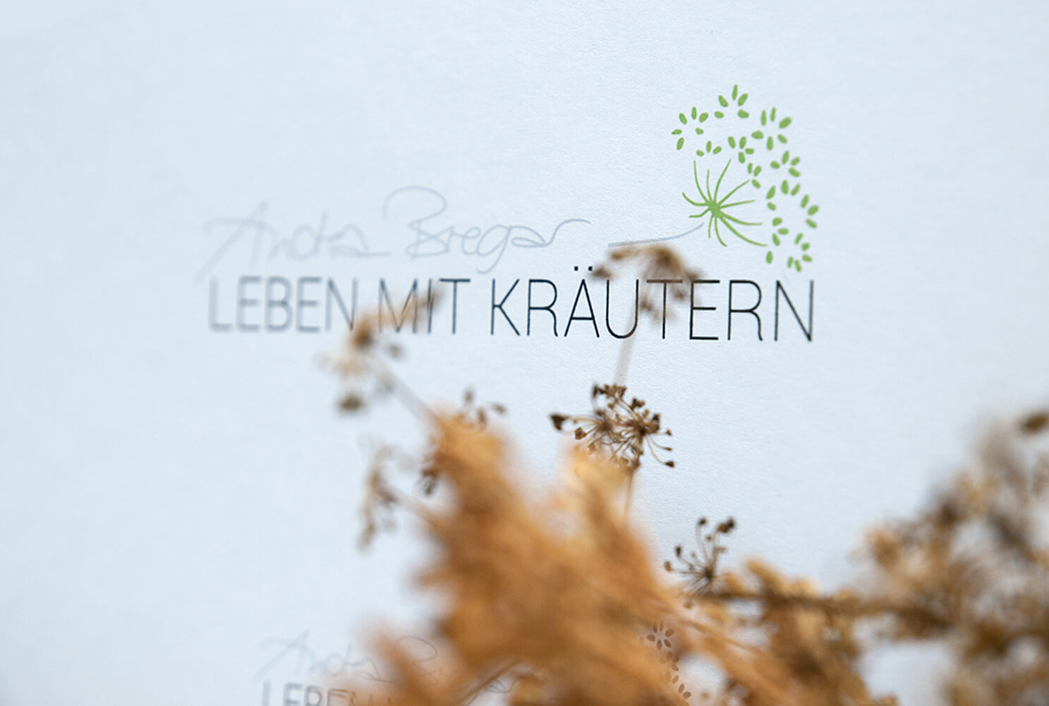 Andrea bregar, Leben mit Kräutern, Basislinie, Logo, Kreation, Werbelinie, Corporate Design, Gutschein