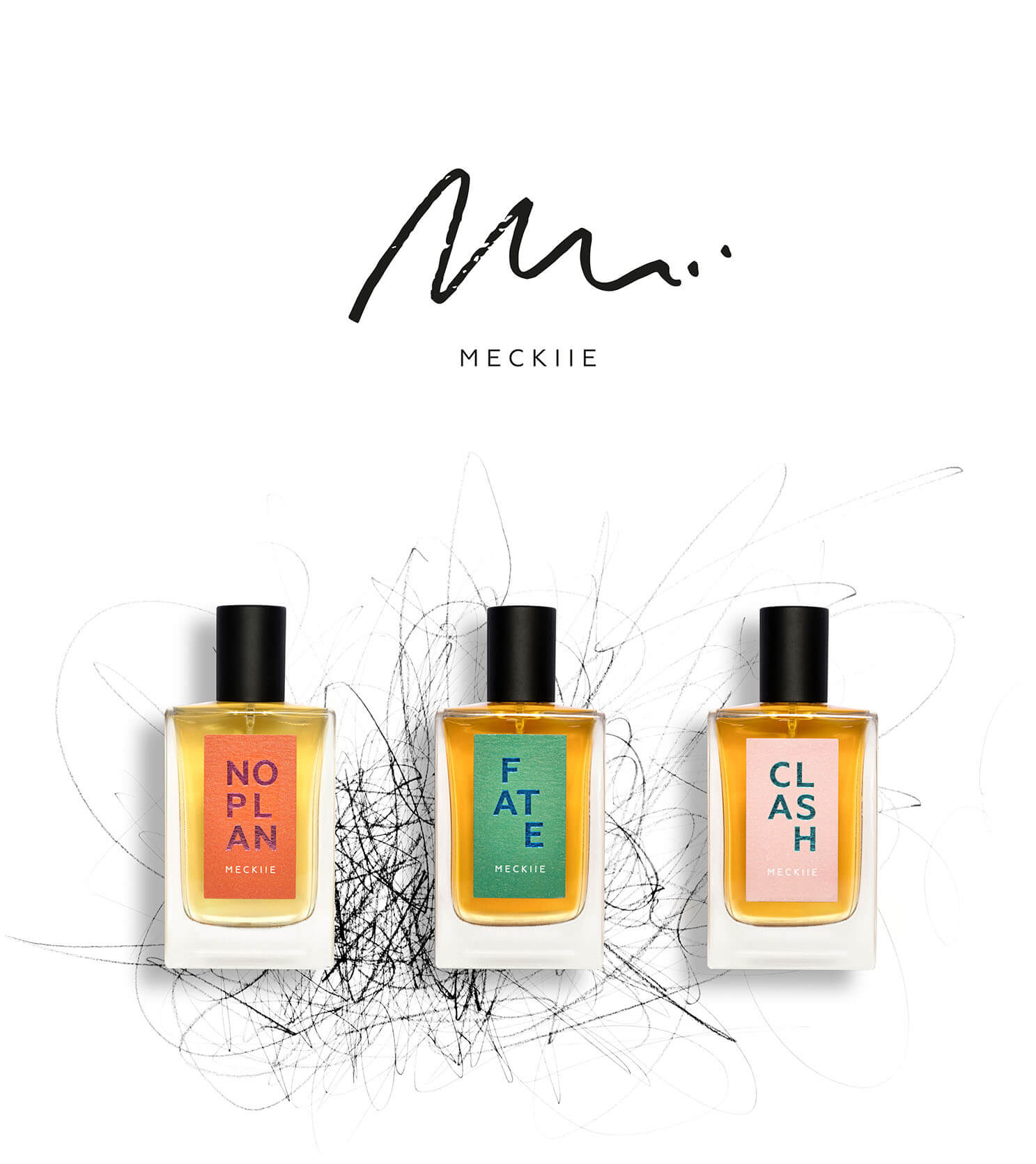 Meckiie, perfumes, fragrances, organic, bio Parfum, Branding, Corporate Design, Logo